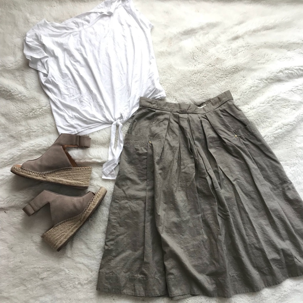 Anthropologie Odille full skirt with pockets